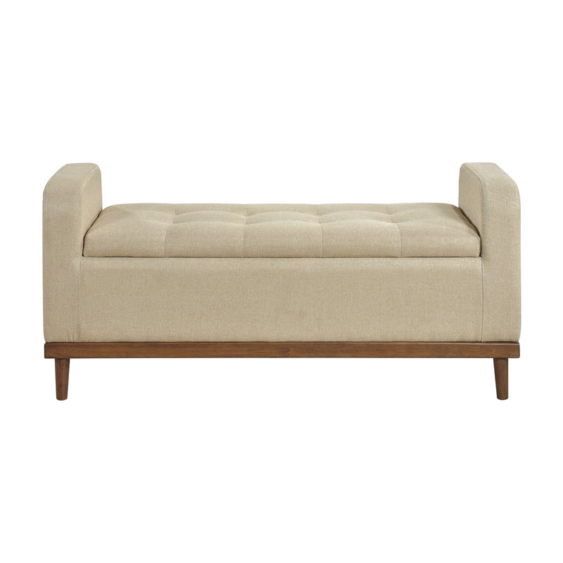 Brigitte Lift Top Storage Bench in Brown - 4590BR