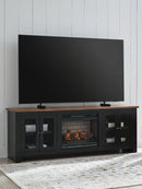 Wildenauer 76" TV Stand with Electric Fireplace
