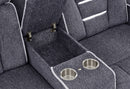 U1895 Grey P2 Reclining Sofa/Console Reclining Loveseat/Recliner