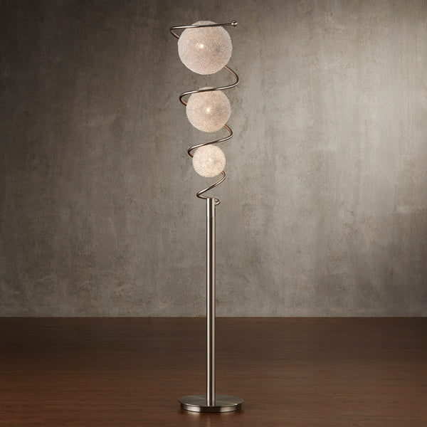 Diya Floor Lamp in Transparent/Gold/Silver/Champagne - H11297