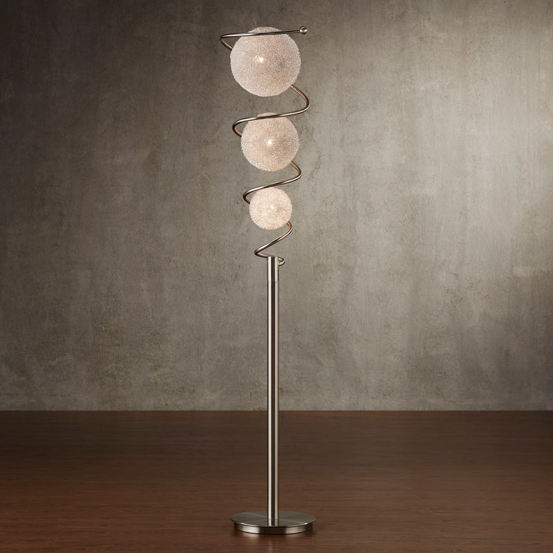 Diya Floor Lamp in Transparent/Gold/Silver/Champagne - H11297