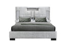 OSCAR GREY KING BED NO WOOD TRIM