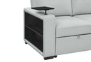 U0212 BLANCHE SILVER PULL OUT SOFA BED